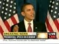 1 of 2 Obama delivers fiery speech to Democrats on stimulus