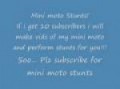 Announcement For More Subscribers! Mini Moto Stunts!