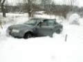 Audi A6 2.8 Quattro fall to snow
