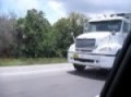 Brevard County Transfer Truck (in traffic) 7-30-09
