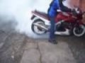 Burnout mit meiner Kawa GPZ500S