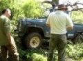 CCROC - Landrover stuck on a rock at Treeways