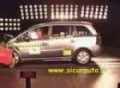 Crash test of Opel Zafira (2005 model)