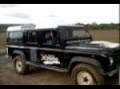 Driving a Land Rover Defender...