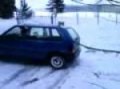 Fiat Uno Sweet! Schneeketten Action