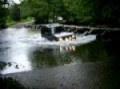 Fording Tarr Steps in Land Rover
