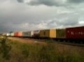 Freightliner container train South Bank Teesside 2010