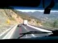 Going Downhill At 90Kmhr on a KenworthT800-09  double trailer and 64tns of load!