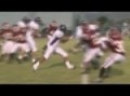 HARD FOOTBALL HIT RUNNING BACK RUNS OVER TACKLER FOR TD