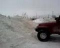Jeep Snowbank Climbing
