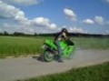 Kawasaki ZX6R perfect circle burnout