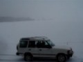 Land Rover in the snow...Tuckahoe Turf Farm