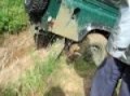 Landrover Defender 110 Td5 through mudhole