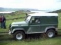 Landrover off road in wales looking at the view