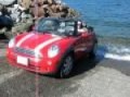 Mini Cooper Convertible Zipcar at Porteau Cove