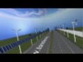 On highway Solar-Wind Power Plant for EV @ HEV battery charging