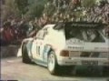 Peugeot 205 T16 rally car in action