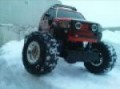 Rc Land Rover L3 on snow