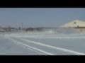 Subaru STI drifting in snow