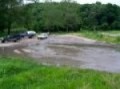 Subarus Playing in Puddle 3