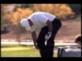 Tiger Woods Golf Swing is great but he also knows how to tackle like a pro