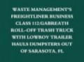 Waste Management Gabreath Roll off Freightliner Trash Truck with