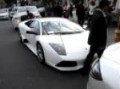 White SLR, Lamborghini Murcielago, Rolls Royce Phantom