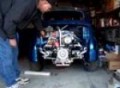 Wild Fiat 600 First fire of Turbo Motor