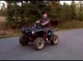 Yamaha Grizzly Straight Roasting The Tires!