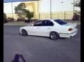 bmw 535i, e34 burnout , doughnuts