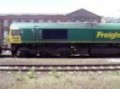 freightliner  66  at doncaster and hull trains 222