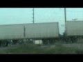 trucks trucking - crossing the railway